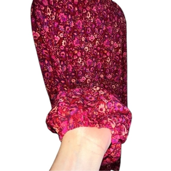 Anthropologie Cottagecore Boho Tierd Floral Dainty Long Sleeve Tunic Dress - Picture 6 of 8